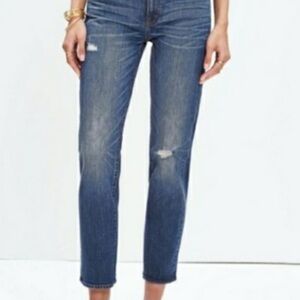 Madewell Straight Crop Women's Jeans size 29 Distress